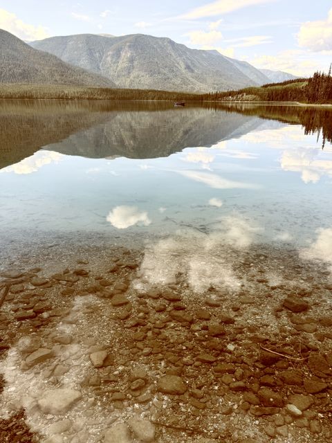 Morning Reflections at Muncho Lake