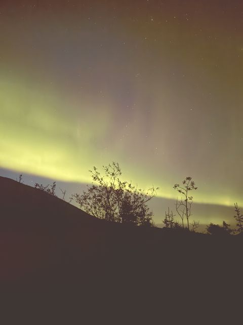 Northern Lights over Stone Mountain Provincial Park