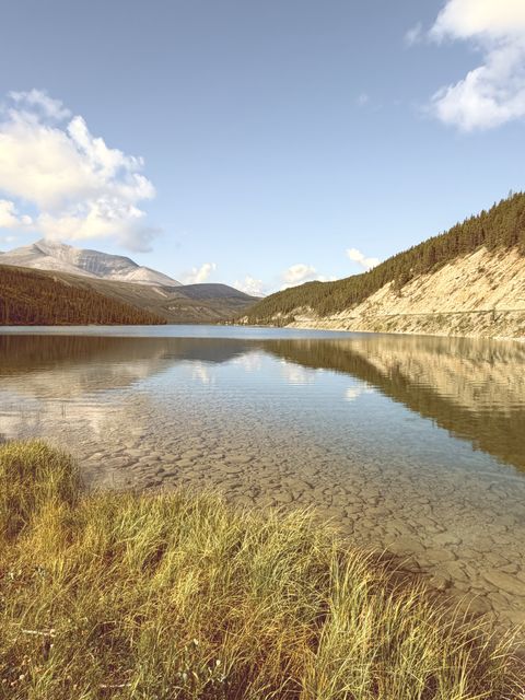 August Calm on Northern Rockies Lake