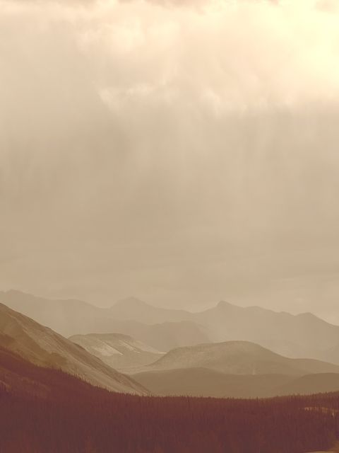 Misty Layers Over Northern Rockies BC