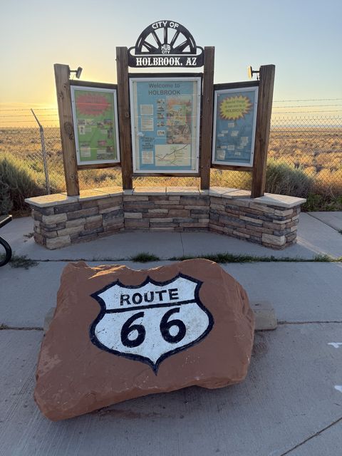 Route 66 Marker at Holbrook