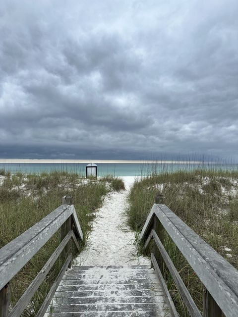 Boardwalk Steps to Turquoise Gulf Florida