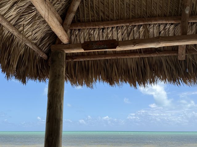 Tiki Hut Framing Layton's Turquoise Sea
