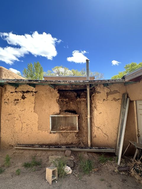 Crumbling Adobe Facade at San Geronimo