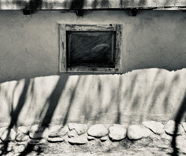Shadowed Adobe Window at Taos Pueblo