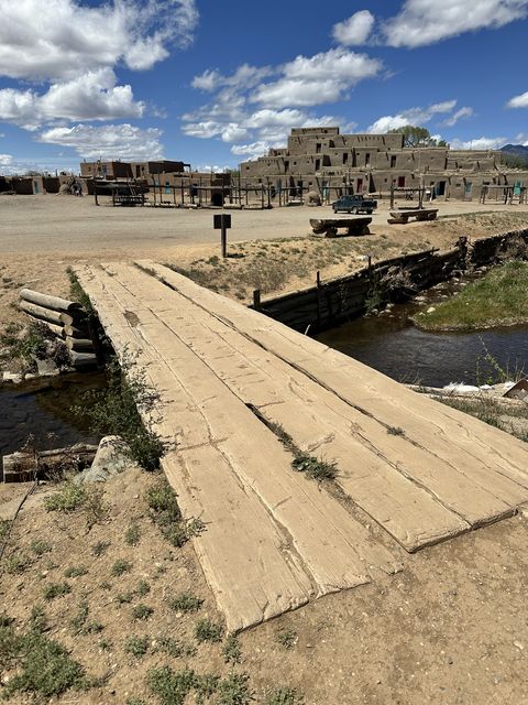 Plank Bridge to Taos Pueblo