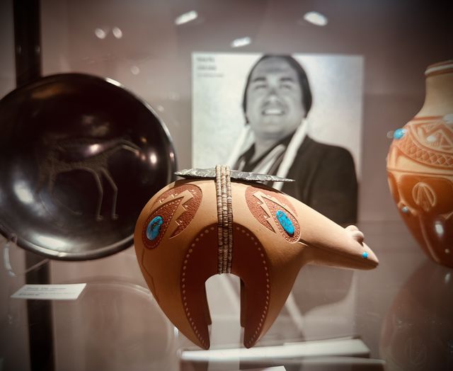 Analco Turquoise Effigy Vessel