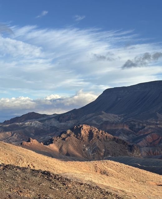 Sunlit Mohave Desert Ridges