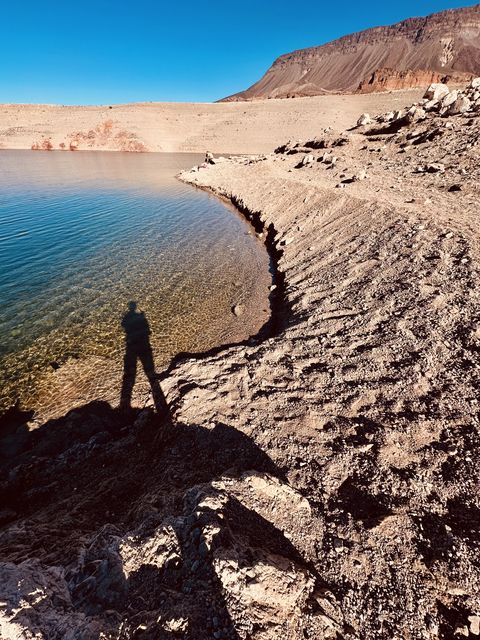 Shadow Along Mohave Shoreline