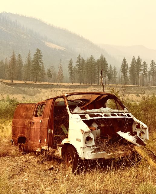 Rusting Van in Nicola Valley