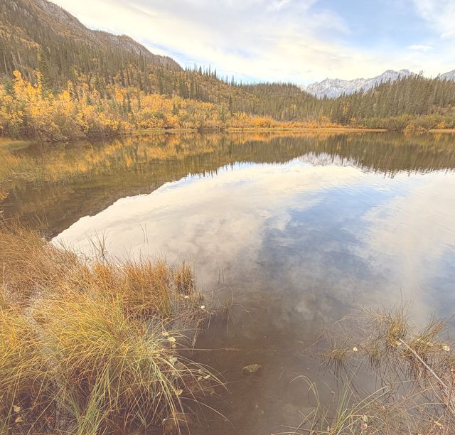 Golden Reflection at Kloo Lake