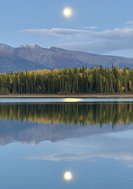 Moonrise Over Boya Lake