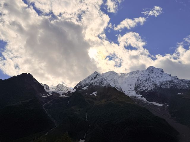 Snow-Capped Peaks over Nass Valley