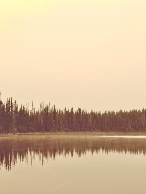 Hazy reflection on Lower North Thompson
