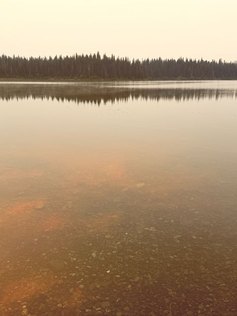 Smoky August Morning on Lower North Thompson