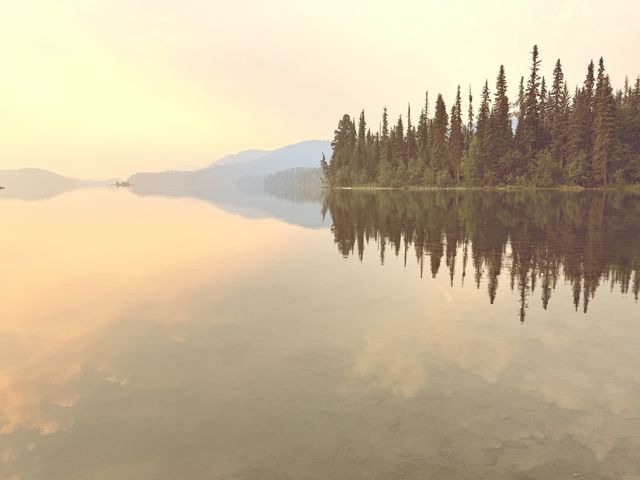 Sunlit Reflection at Lone Butte
