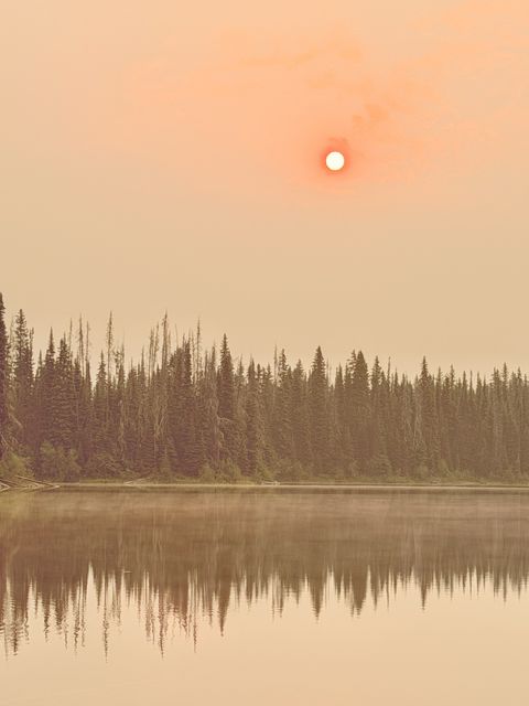 Hazy Sunrise over Area O BC