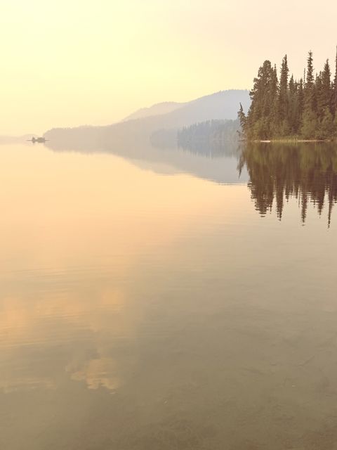 Hazy August Morning at Lone Butte