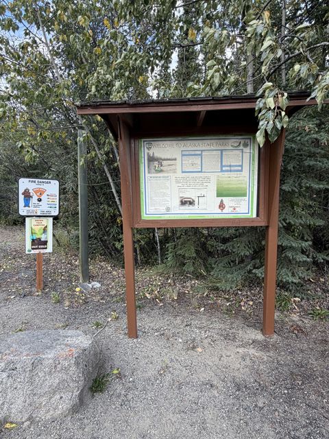 Tok River State Recreation Site kiosk