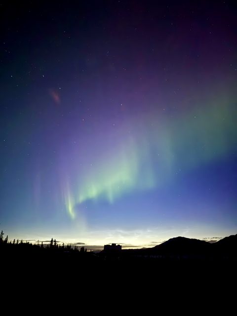 Northern Lights over Destruction Bay Yukon