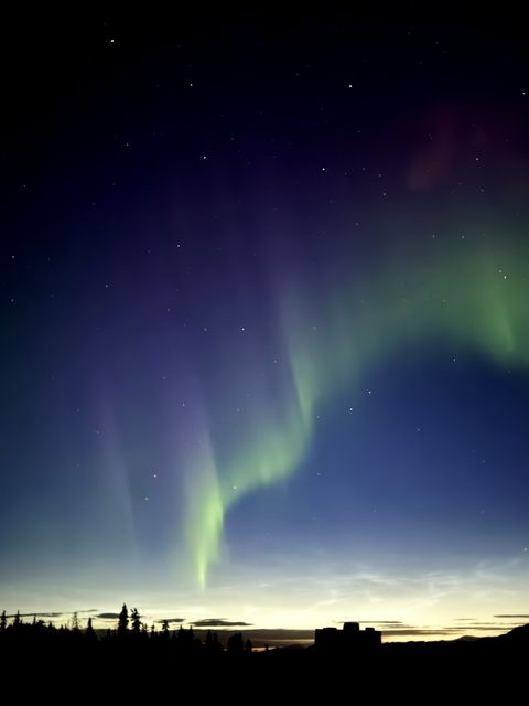 Northern Lights over Destruction Bay Yukon