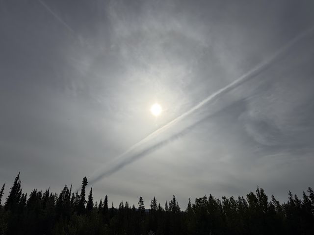 Sun halo over Swift River BC